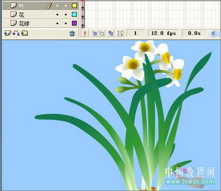 Flash繪畫技巧實例:鼠繪好看的水仙花
