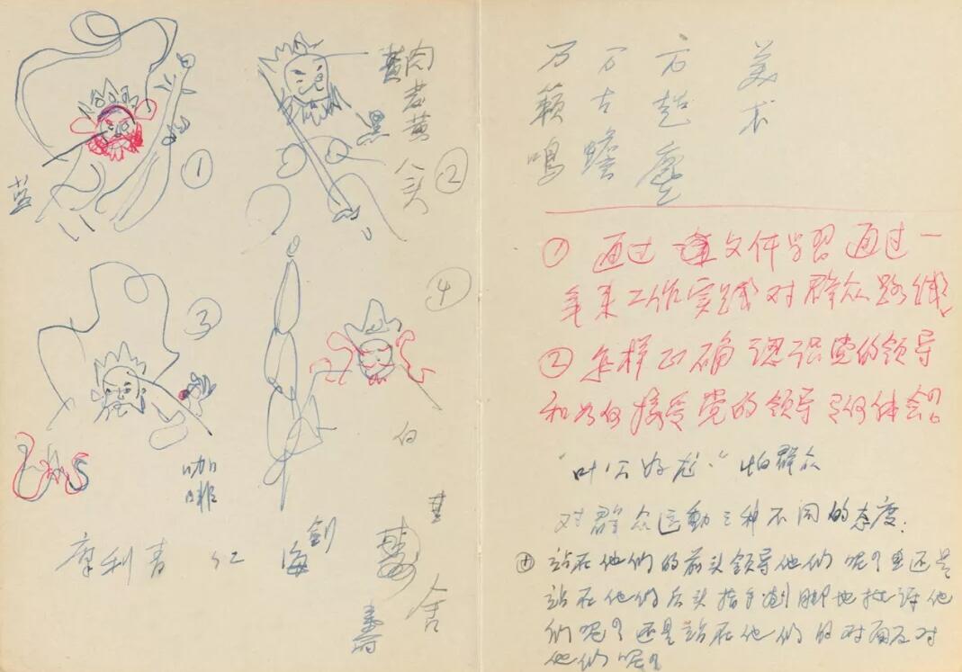 1959年，張光宇筆記本里有關(guān)大鬧天宮的草圖.jpg