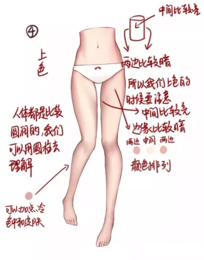 動漫少女腿部怎么畫六.jpg