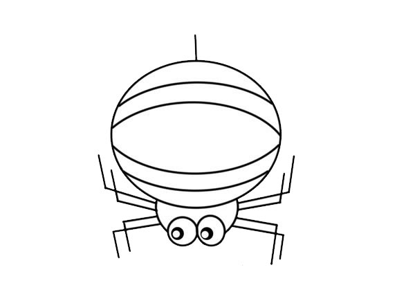 卡通蜘蛛簡(jiǎn)筆畫畫法步驟圖片