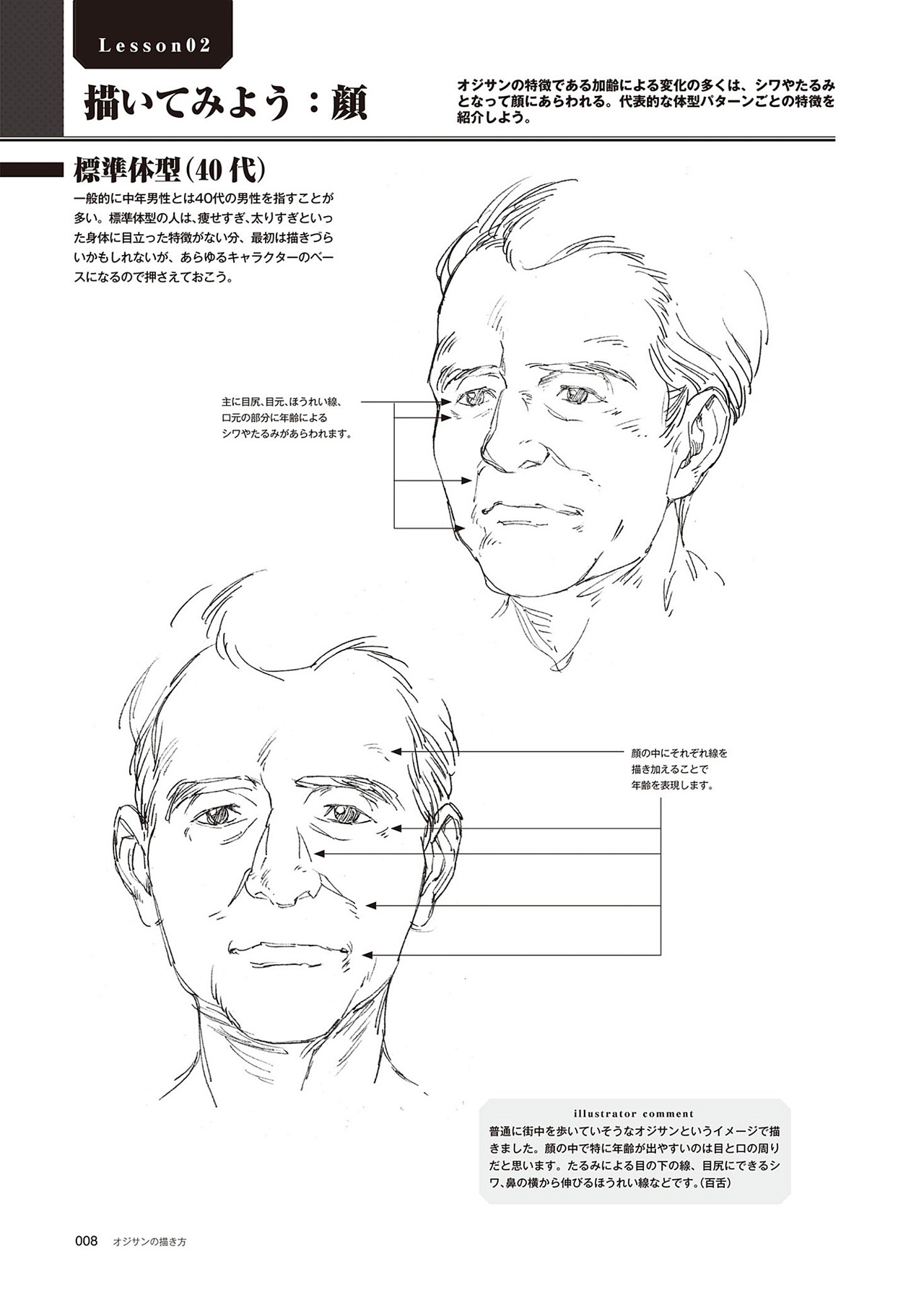 動漫中老年人角色怎么畫？