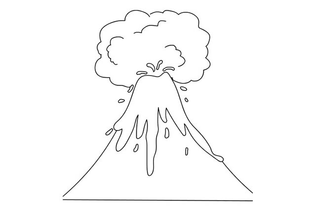 火山噴發(fā)線稿怎么畫(huà).jpg