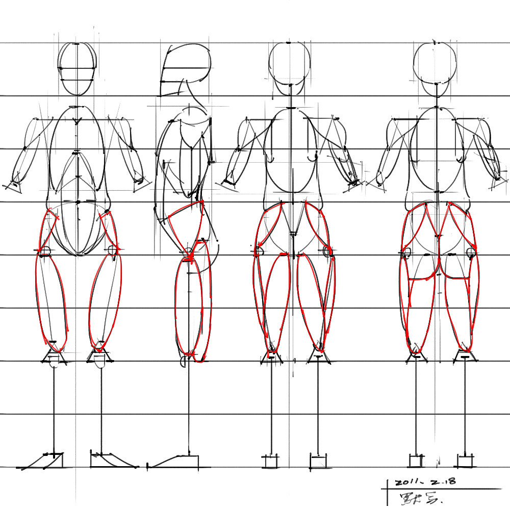 「動(dòng)漫設(shè)計(jì)」分享一波繪畫(huà)專(zhuān)用人體解剖素材 part 04