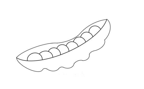 彩色豌豆簡(jiǎn)筆畫(huà)畫(huà)法圖片