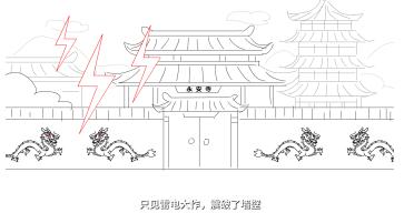 只見(jiàn)雷電大作，震破了墻壁.jpg