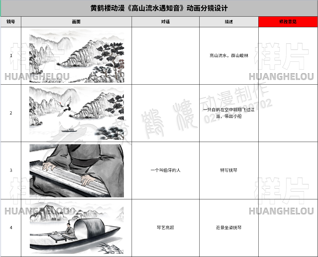 水墨動(dòng)畫廣告分鏡設(shè)計(jì)